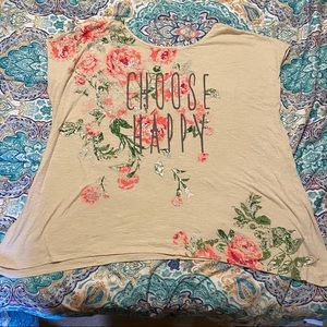 Plus size 3x “Choose Happy” tshirt